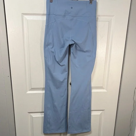 Athleta Rainier Bootcut Flare Pants Light Blue High Rise Performance Leggings - Picture 5 of 10